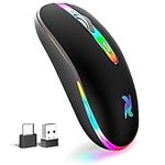 HZD LED Wireless Mouse, Slim Silent