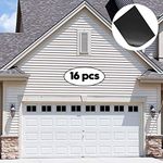 ToLanbbt Magnetic Garage Door Windows Hardware Faux PVC Fake Decorative Window Decals Kits for one Single Car Metallic Garage Panels 16PCS (5.9"x 3.93")