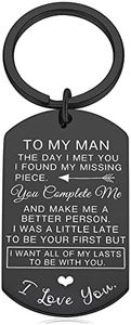 My Man The Day I Met You I Found My Missing Piece Keychain Gifts for Boyfriend Husband Fiance Birthday Gifts for Him I Love You Gifts for Him