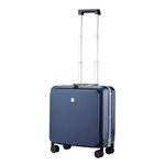 Hanke Upgrade Luggage Cabin Suitcase Spinner Wheels,Carry On Suitcase Upright 20 Inch PC hardside Suitcase with Front Laptop Pocket & TSA Lock,Rolling Luggage Travel Suitcase for Business, Dark Blue