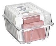 ArtBin 6841AG Card & Photo Box, Clear, 1 Box