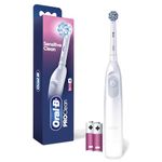 Oral-B Pro 100 Gum Care, Battery Powered Toothbrush, White (NEW Model)