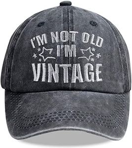 Retirement Gifts for Women Men, I'm Not Old I'm Vintage Hat, Retired Baseball Cap Gifts for Birthday Retirees Senior Dad Grandma Grandpa Dad Mom