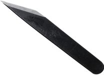 SHOTO Kiridashi knife. Made in Japan. Japanese carving knife. Hammered carbon steel blade. DetailedWoodworkingUse, for Camping Hunting Survival Indoor and Outdoor (18mm (45/64”), LeftHanded)