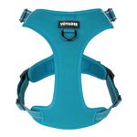 Best Pet Supplies Voyager Dog Harness Dual Leash Attachment No-Pull Control Adjustable Soft but Strong Pet Harness for Medium and Large Dogs with 3M Reflective Technology - Turquoise, XS (Chest: 13 - 16"), 211-TQ-XS