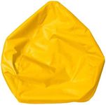 Childrens & Adults Toys Storage Bean Bag,Stuffed Animal Waterproof Storage Bean Bag,Living Room Bean Bags,Chair Slipcover,Chair Cover,No Filling (60 * 70cm, Yellow)