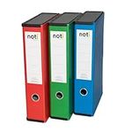 Box File Lock Spring with Ring Pull and Catch, 70mm Spine, Foolscap Assorted Pack of 3