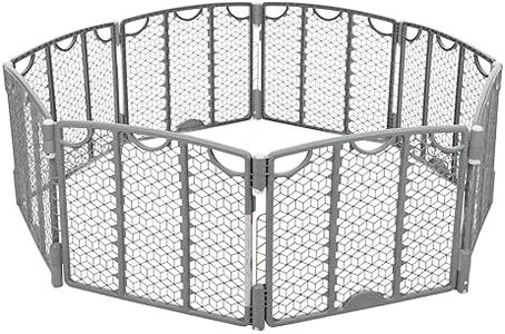 Evenflo Versatile Play Space Adjustable Play Area, Plastic, 8-Panel (Cool Gray)