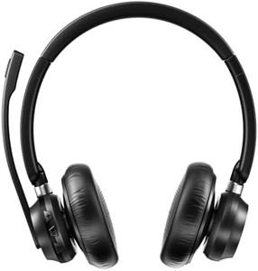 seenda Cuffie Wireless con Microfono – Cuffie Bluetooth V5.3 con Cancellazione del Rumore AI & Disattivazione, 30 Ore di Riproduzione, Laptop per Telefoni Cellulari/Skype/Call Center/Ufficio