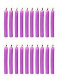 True Decor 5" Purple Pack of 20 Chime/Spell/Mombati Candles || Purple Candles for Pyschic Meditation Wisdom and Spirituality || Burn Time 4 Hrs