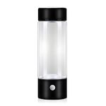 Hydrogen Water Bottle, Hydrogen Water Generator, Hydrogen Rich Water Cup, Rechargeable Rich Hydrogen Water Health Cup, USB Portable Hydrogen Water Generator Glass 420ml (Black)