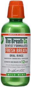 TheraBreath Oral Rinse Mouthwash - Fights Bad Breath - Dentist Formulated - Alcohol-free - Oral Hygiene Products - Dental Care - Mild Mint Flavour - 473ml