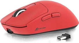 ATTACK SHARK X3 49g Superlight Mouse, PixArt PAW3395 Gaming Sensor, BT/2.4G Wireless/Wired Gaming Mouse, 6 Adjustable DPI up to 26000, 200 Hrs Battery, G502, Office Mice for Win11/Xbox/PS/Mac (Red)