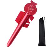 VEITHI 18 Inch Sand Anchor for Boat, Aluminum Spike Beach Anchor for Boats Lightweight and Non Rust, Winged Boat Anchor Keeps Watercraft Securely Anchored Near Shore, Beach or Shallow Water (Red)