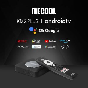 MECOOL KM2 Plus 4K Android TV Box – Google Certified, Voice Remote, HDR, WiFi