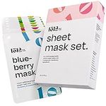 Face Mask Set - 8 Sheet Masks for Glowing Skin, Collagen Boost, Biodegradable - Face Masks Skincare Set - Skin Care Mask Serums w/Hyaluronic Acid, Sheet Face Mask, Facial Mask, Moisturising Face Mask