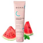 Boka Fluoride Free Toothpaste- Nano Hydroxyapatite, Remineralizing, Sensitive Teeth, Whitening- Dentist Recommended for Adult, Kids Oral Care- Watermelon Mint Flavor, 4oz (113g) 1Pk - US Manufactured