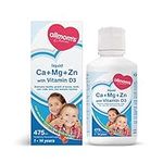 Kids Multivitamin - Calcium, Magnesium, Zinc with Vitamin D, Tasty Even for Picky Eaters, Age 1 to 14 Years, Essential for Growth, Strong Bones, Immunity, Kids Feel Calm And Relaxed - Allmom's Choice