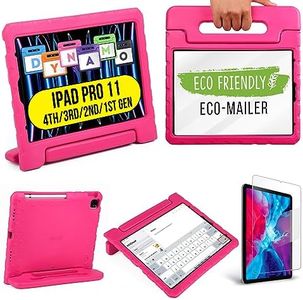 Official Cooper Dynamo for iPad Pro 11 inch Case for Kids 4th/3rd/2nd/1st Generation 2022/2021/2020/2018 | Rugged Foam, Magic Handle, Stand, with Pencil Holder, Eco-Mailer