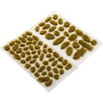 78 Pcs Static Grass Tuft Model Bushy Tufts Lowland Shrubs Tuft Terrain Model Kit for DIY Model Railway Train Landscape Fairy Garden Diorama Scenery (Set C)