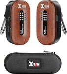 Xvive A58 Wireless Guitar System 5.8GHz Wireless Guitar Transmitter Receiver for Active or Passive Pickup Electric/Acoustic Bass Guitar, Mahogany
