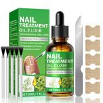 Fungal Nail Treatment, Extra Strong Nail Fungus Treatment for Toenail with Tea Tree Oil, Toe Nail & Ingrown Toenail Treatment, Nail Growth Treatment, Improves Thick Discolored Nails + 5 Patches, 30ml