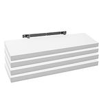 WOLTU 4 Pcs Floating Shelf White Wooden Wall Storage Display Shelf 80cm Long RG9318ws-4