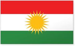 CafePress Kurdistan Flag Rectangle Sticker Rectangle Bumper Sticker Car Decal