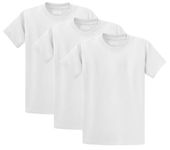 Heavyweight Mens Comfortable Cotton T-Shirts in Multipacks, White - 3 Pack, S