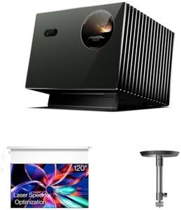 Hidden Pro Picture Cinema Solution:AWOL Valerion Pro2 4K Laser Projector with 120"PureVision Motorized Projector Screen and Ceiling Mount