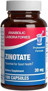 Chelated Zinc Picolinate 30mg - Clinically Formulated High Potency Zinc Supplement for Women & Men for Healthy Skin Bone & Immune System Support - Vegan Non-GMO & Easy to Swallow - 100 Servings