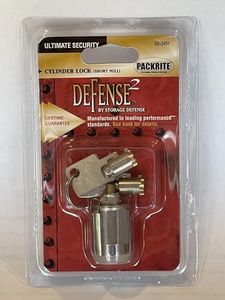 Generic Cylinder Lock - 17MM - Cylinder Lock Designed for Self Storage Security, Heavy Duty Brass Body, Tamper Resistant, Anti-Drill for Maximum Security, 2 Keys (17 mm) Self Locking, Silver