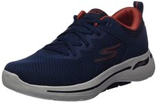 Skechers Mens Go Walk Arch Fit - Clinton Walking Shoes Vegan Light and Responsive Ultra Go Padding Navy Blue - 7 UK (216254)