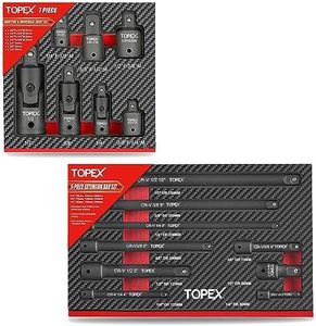 TOPEX 16-piece Socket Adaptor& Extension Bar Set