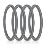 4 Pack Gasket Replacement Rubber Ring Seal Ring Gasket with Lip, Compatible with Nutribullet Blender Series 600W and 900W