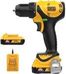 DEGLASERS 12V MAX Cordless Drill,Electric Power Drill Set with Battery & Charger, 3/8-Inch Keyless Chuck, 2 Variable Speed, 20+1 Torque Setting Power Tools Kit
