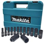 Makita B-52308 1/2" SQ Metric Deep Socket Assorted 14/Kit