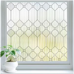 SUNBABY Window Film Privacy Frosted Glass Static Clings UV Sun Blocking Heat Control Window Tint Day and Night Home Bathroom Door Decorative Frosting Cover(35.4 x 236.3Inch)