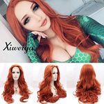 Xiweiya Auburn Long Cooper Red Wavy