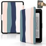 SCSVPN Case for 6’’ All-New Kindle 11th Generation 2022 Release (Model NO. C2V2L3) - Lightweight PU Leather Shell Cover with Auto Sleep/Wake, Hand Strap for Kindle 2022 Case 6 inch - Colorful Blue