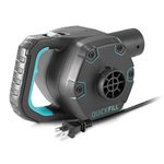 INTEX 66643E QuickFill 120 Volt AC Electric Pump: Inflates and Deflates Air Mattresses – Includes 3 Interrconnecting Nozzles – Easy Carry Handle – 1100 L/Min Air Flow – Indoor Use