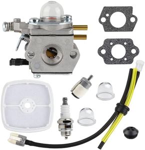 HUSWELL SRM 2100 Carburetor Fuel Line for Echo SRM2100 GT2000 String Trimmer GT2400 GT2000EZR Grass Cutter PE2000 Edger SHC-2100 SHC-1700 Hedger C1U-K52 Carburator w Air Filter Kit