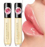 VDSVD 2 Pieces Lip Plumper Extreme Lip Maximizer Plumping Gloss, Lip Repairing Reduce Lip End Lines, Moisturizing Lip Care Serum, 11.3 x 2 cm