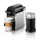 Nespresso Pixie Coffee and Espresso Machine by De'Longhi with Milk Frother, Aluminum, 34 ounces