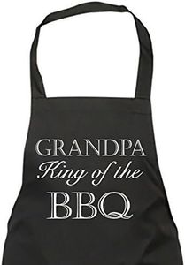 60 Second Makeover Limited Grandpa King of The BBQ Black Apron Novelty Gift Fathers Day Birthday