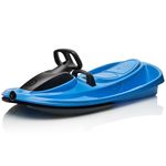 Gizmo Riders Stratos Snow Sled for 2 Person, Steerable Bobsled for Kids Ages 3 and Up, Plastic Sled With Brake & Anti-Slip Seat, Racing Sleds, Holds 250 lbs