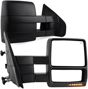 YITAMOTOR Towing Mirrors Compatible with Ford 2004 - 2006 F150 Series Pickup Power Heated LED Turn Signal Puddle Light Tow Mirrors