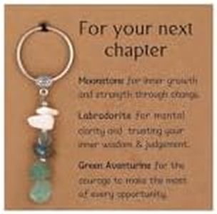 GINAZL New Beginnings Keychain, New Beginnings Gifts for Women Coworkers Inspirational Persent for Promotion, Retirement Graduation New Job Divorce Breakup New Year Gifts (NB2)