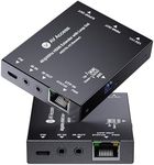 AV Access 4K@60Hz HDMI Over Ethernet Extender Over Cat6/7 Upto 230ft with Loop Out, Supports 4K 4:4:4, HDR10, HDCP 2.3, Doby Atmos, DTS:X, Bi-Directional IR, PoC, EDID & ARC Switch (4KEX70L-H2)