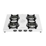 Sunshine Falcon Ultra Slim 4 Burner Gas Stove - ISI Certified, Stainless Steel Elegance with Manual Ignition and 2-Year Warranty.